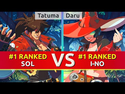 GGST ▰ Tatuma (#1 Ranked Sol) vs Daru (#1 Ranked I-No). High Level Gameplay