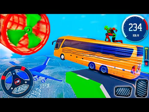 Mega Ramp Impossible Bus Stunt - Bus Stunt Tracks Racing 3D -Android Gameplay