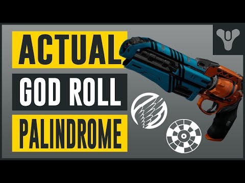 Destiny | Actual God Roll Palindrome (Live Commentary)