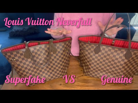 Louis Vuitton Neverfull MM Genuine vs SUPERFAKE honest review