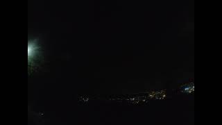 スーパームーン皆既月食の風景