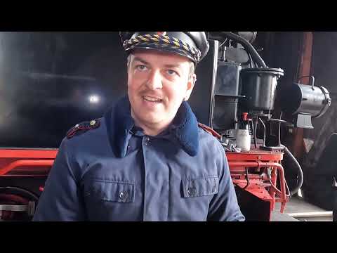 How does the train get around the curve?