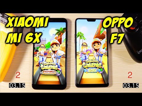 Xiaomi Mi 6X (Mi A2) vs Oppo F7 -  Speed Test!