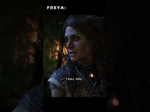 Freya Beats Kratos... Or So She Thought #gow #shorts