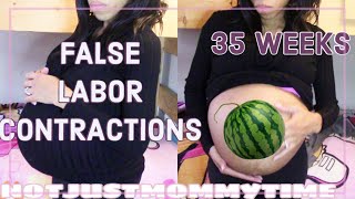 35 WEEKS UPDATE // BUMPSHOT // FALSE LABOR CONTRACTIONS