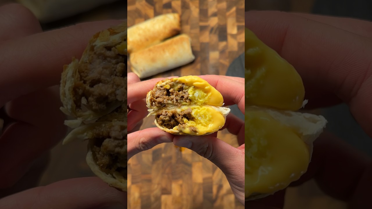 Easy Meal Prep Breakfast Burrito Recipe (CAN BE FROZEN!!)