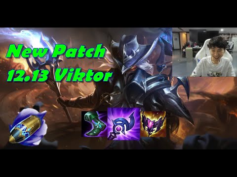 NEW PATCH 12.13 VIKTOR MID!!! GAMEPLAY BY CHINESE STREAMER DOINB ON THE CHINESE SUPER SERVER