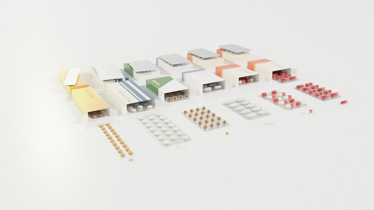 Medicijnpakketten 3D Model