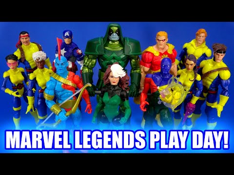 Marvel Legends Play Day! X-Men Guardians of the Galaxy Captain America Squadron Supreme more!