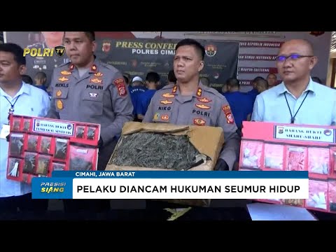 POLRES CIMAHI BERHASIL GAGALKAN PEREDARAN 7,2 KG GANJA