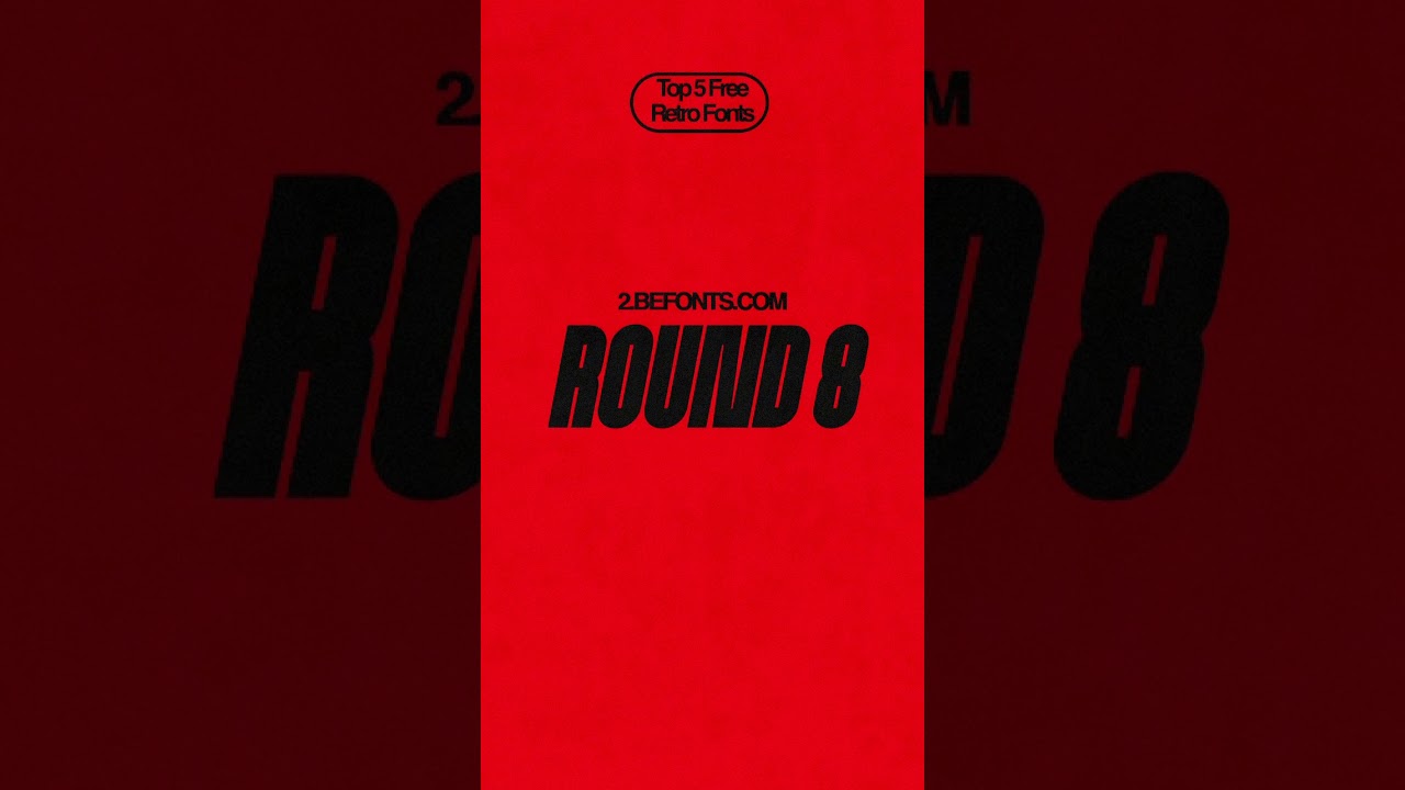 Top 5 Free Retro Fonts! | #typography #font #retro #free