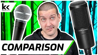 Shure SM58 vs Audio Technica AT2020 Comparison | Which is be