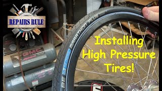 Hard to mount recumbent tire? Tips and tricks!