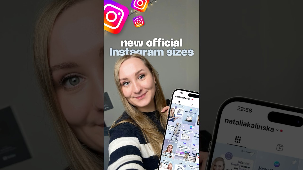 The official Instagram SIZES after the new Instagram GRID update #instagramtips