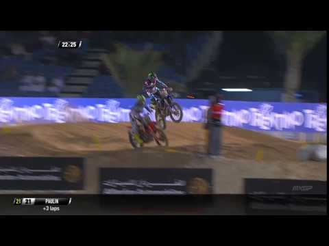 Romain Febvre passes Antonio Cairoli MXGP of Qatar 2016 - motocross