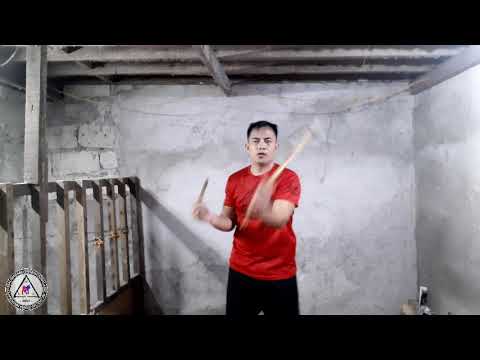 Double Stick playing Shadow Stick Fighting