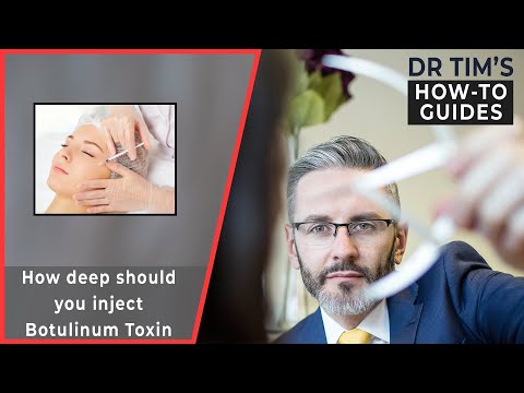 How deep should you inject Botulinum Toxin