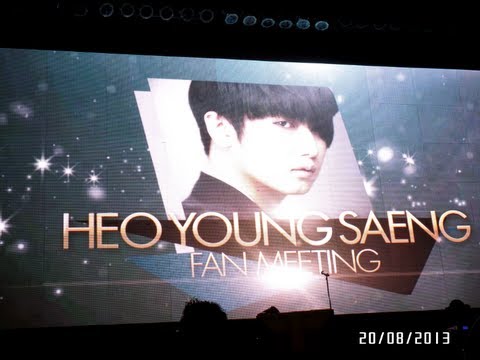 (FanCam) Heo Young Saeng Fan Meeting México ǁ Intro - Love like this 20-08-2013