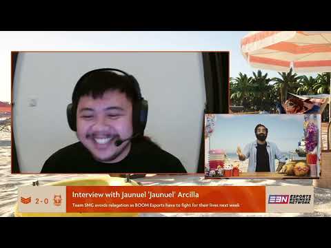 SMG vs BOOM | SEA DPC Tour 3 Div 1 | Post Series Interview - Jaunuel (Pass the Div2 curse to Gabbi)