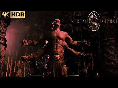 Goro smashes everyone  - Mortal Kombat 1995