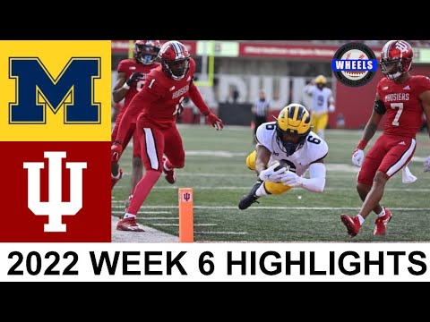 #4 Michigan vs Indiana Highlights | College Football Week 6 | 2022 College Football Highlights