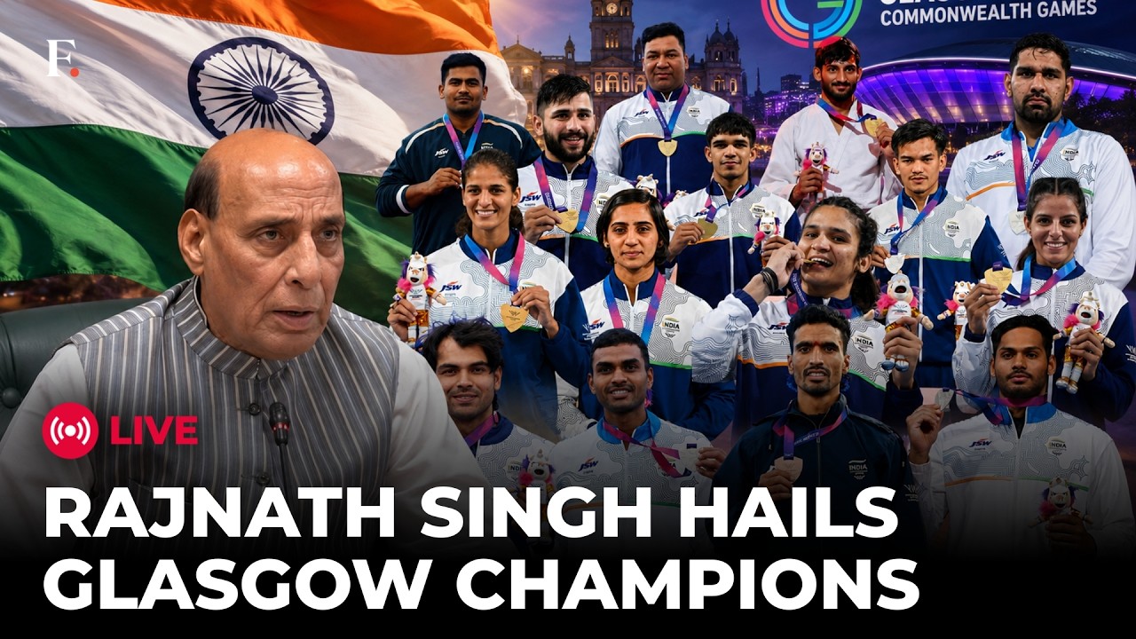 Rajnath Singh LIVE: Rajnath Singh Praises Indian Army Athletes After Historic Glasgow Medal Haul