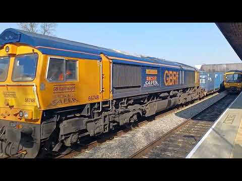 GBRF 66748 west burton 50 going Bicester m.o.d GBRF