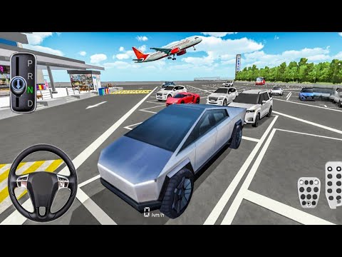 New Ev tesla Cybertruck extreme Car driving simulator 3d–How to unlock tesla car–3d driving class