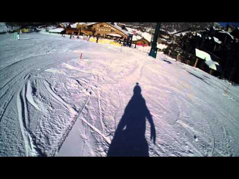 A little Race action before they hit the real slopes