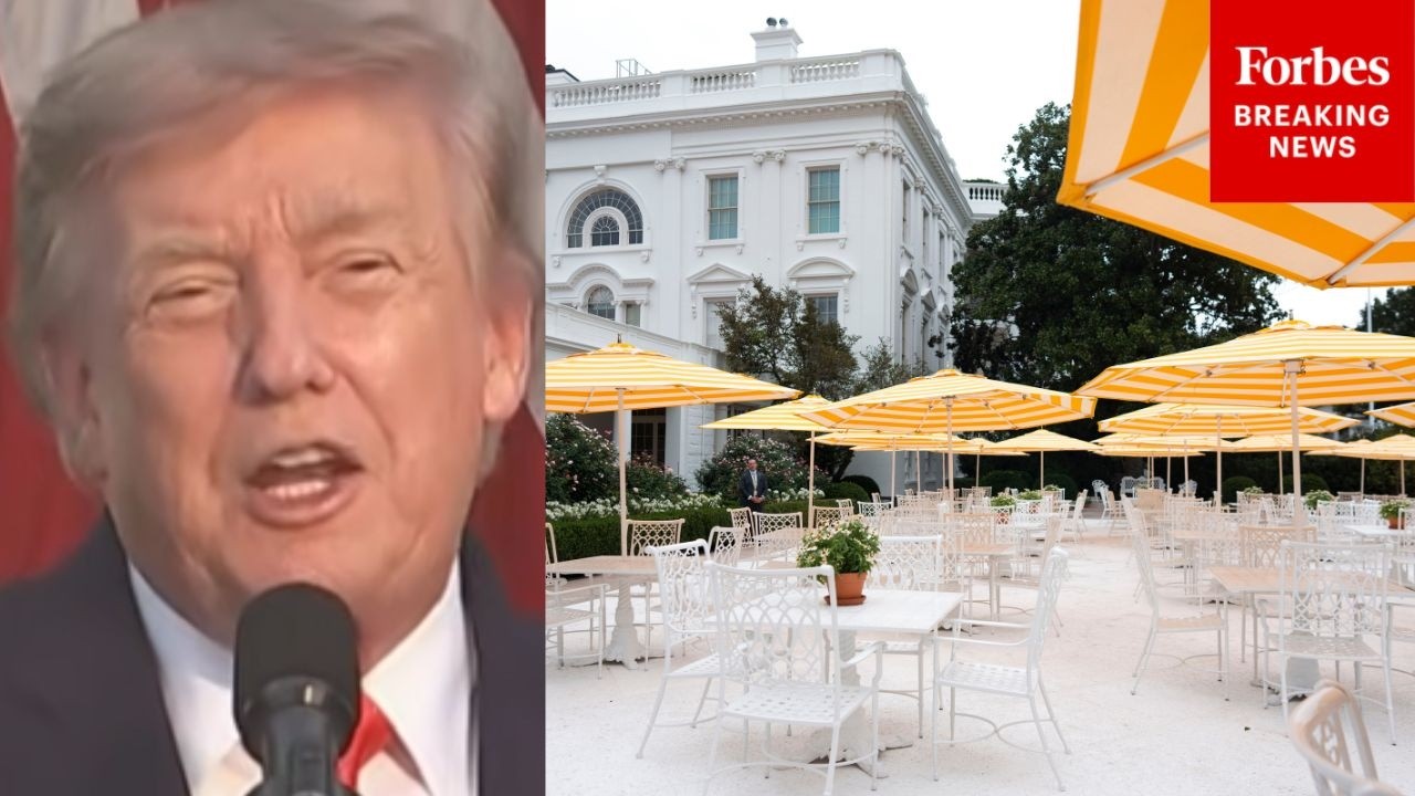 Video: Trump Highlights 2025 Rose Garden Stone Renovation at Farmers Event