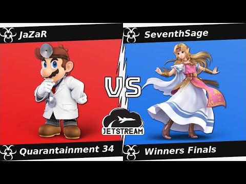 Quarantainment 34 Winners Finals - JaZaR (Dr. Mario, Lucas) Vs. SeventhSage (Zelda) - SSBU