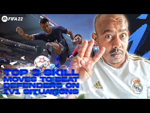 3 TOP SKILL MOVES TO BEAT AN OPPONENT ON A 1V1 SITUATION FIFA 22 ULTIMATE TEAM TUTORIAL