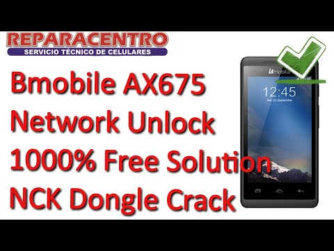 Bmobile AX675|AX524|AX610|AX650|AX660|AX680|AX700 Desbloqueo de Red NCK Dongle Crack FREE Solution