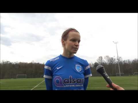 20170304 Interview with Lore Vanschoenwinkel after the friendly match between KRC Genk Ladies and SG