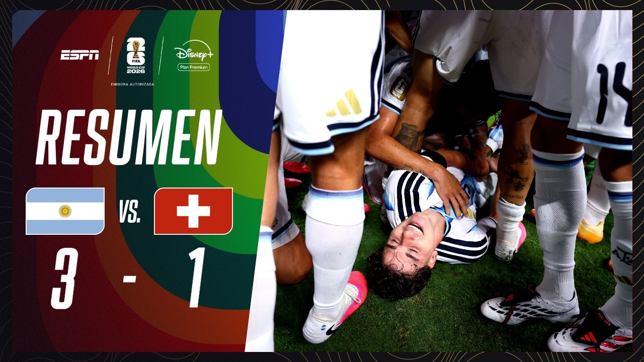 EL GOLAZO DESCOMUNAL DE JULIÁN LE DIO EL TRIUNFO A ARGENTINA | Argentina 3-1 Suiza | RESUMEN | M100