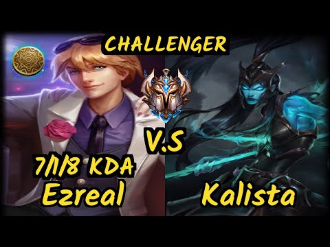 Shynon (EZREAL) vs KALISTA - 7/1/8 KDA BOTTOM ADC CHALLENGER GAMEPLAY - NA