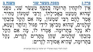 מסכת מעשר שני פרק ג משנה ב