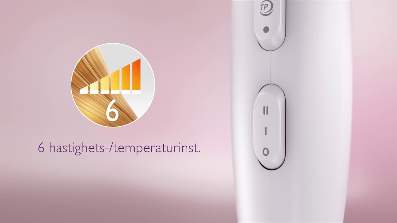 Philips hårfön MoistureProtective -  torka och styla utan att slita på håret