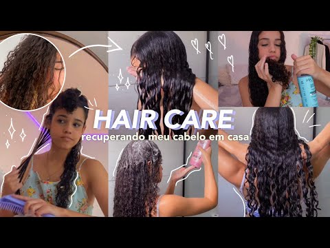 HAIR CARE 🧖🏻‍♀️ | recuperando meu cabelo em casa