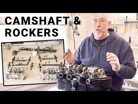 Installing Camshaft & Rockers on CB750 SOHC Engine | Honda Cafe Racer Build Project Bike | 20