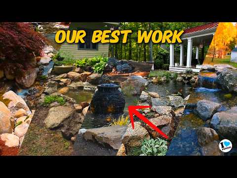 These custom PONDS turned yards into PARADISE