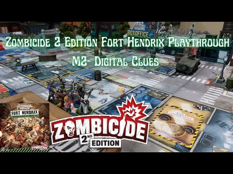 Cmon Games Zombicide 2 Edition Fort Hendrix Playthrough M2- Digital Clues