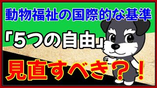動物福祉の国際的な基準：「5つの自由（Five Freedoms）」への先へ