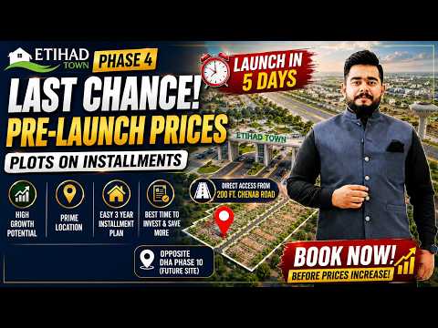 Etihad Town Phase 4: Last Chance to Secure Plots On Pre-Launch Rates | Location & Price Details