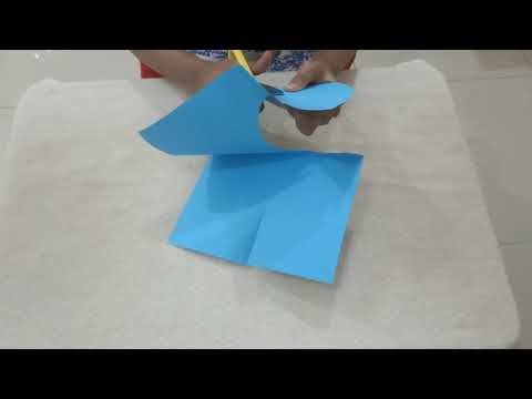 easy paper flower making in one minute.