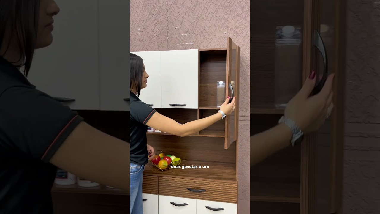 Armário de Cozinha Completa 8 Portas 2 Gavetas Golden Kit's Paraná |