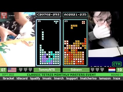 KILLSCREEN AGGRESSION! Tommy, Sidnev | Rd 1 | Classic Tetris Monthly Masters