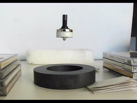 Levitron - Make your own levitating magnetic spinner 