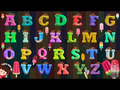 Learn Fun Alphabet A to Z with Ice-cream & More | ABC Song for Toddlers | Preschool Educational Song