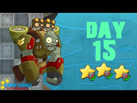 Plants vs Zombies 2 China - Sky City Day 15 [Gargantuar Battle]《植物大战僵尸2》- 天空之城 15天